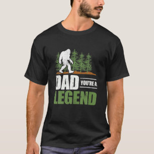 Camiseta Pai Bigfoot Você é uma lenda Engraçada Crença