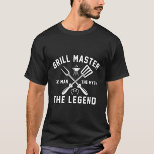 Camiseta Pai Birthday Griling Master Gift Para Homens Bb