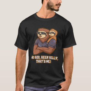 Camiseta Pai Bod Beer Belly Que Eu Bebê Pai Bebendo