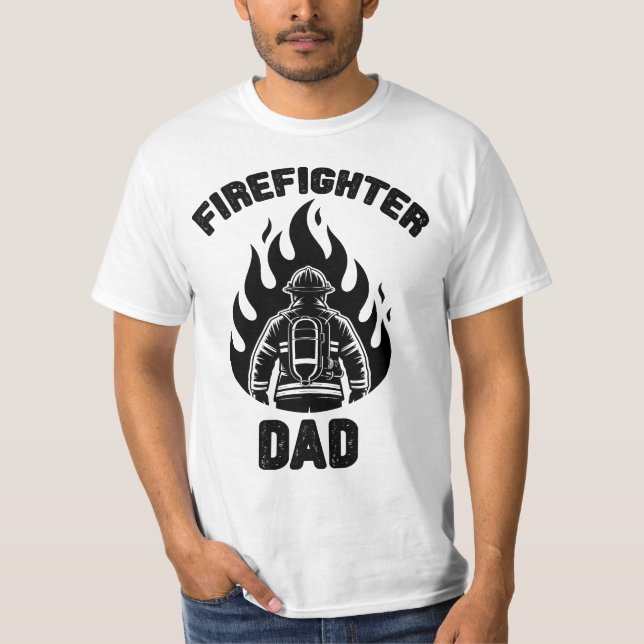 Camiseta Pai Bombeiro, Dia dos Pais  (Frente)