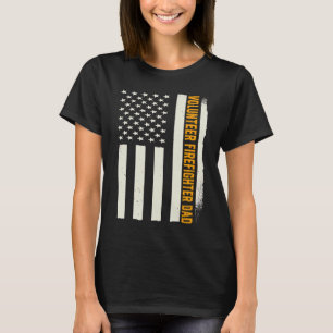 Camiseta Pai Bombeiro Voluntário Patriótico Americano