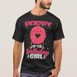 Camiseta Pai Bonita Da Família De Rosquinhas De Aniversário