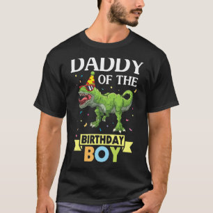 Camiseta Pai Bonito De Dinossauro Do Filho Feliz De Anivers