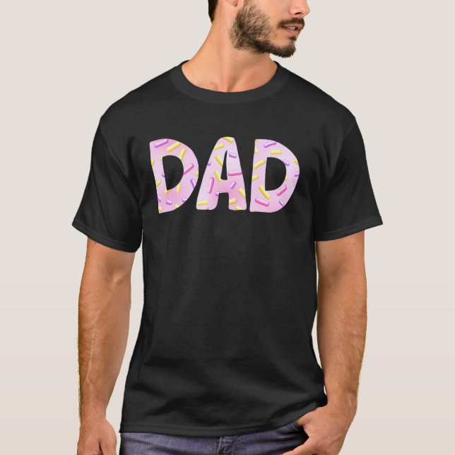Camiseta Pai Bonito Donut Rosquinhas Da Moda Pai (Frente)