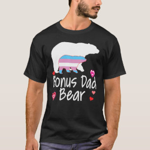 Camiseta Pai Bônus Lgbt Urso Transgênero Rainbow Lgbt Gay