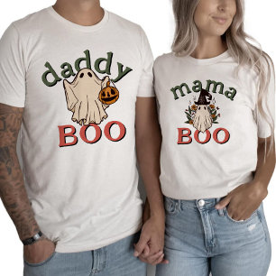 Camiseta Pai Boo Cute Ghost Halloween