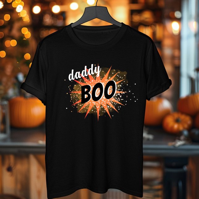 Camiseta Pai Boo | Orange Halloween (Criador carregado)