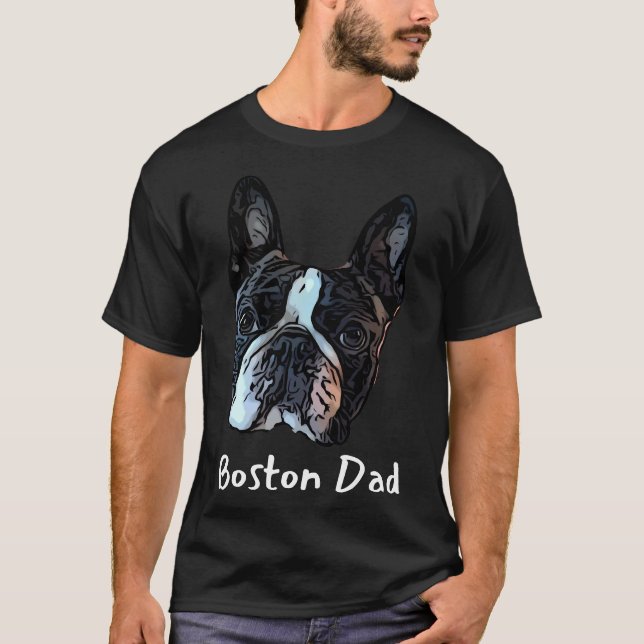 Camiseta Pai Boston Terrier (Frente)