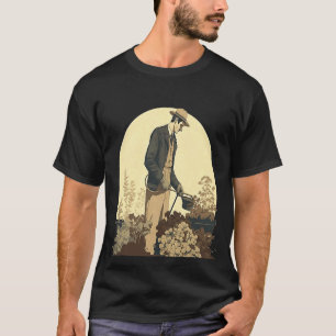 Camiseta Pai Botânico Coletor Vegetal Estilo de Vintagem