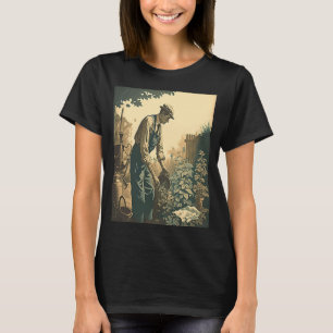 Camiseta Pai Botânico Coletor Vegetal Estilo de Vintagem