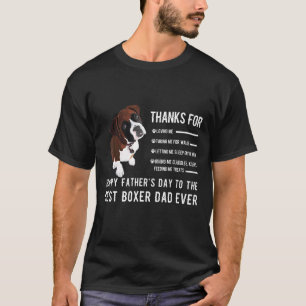 Camiseta Pai Boxer Feliz Dia de os pais Boxer Proprietário 