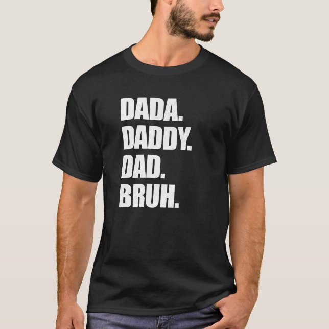Camiseta Pai Bruh, Pai Pai, E Eu, Dia de os pais Retro (Frente)
