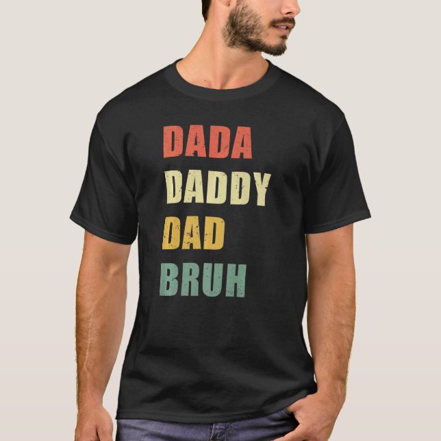Camiseta Pai Bruh Vintage, Pai Dada (Frente)