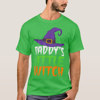 Camiseta Pai Bruxinha Engraçada Bruxa para Mulheres Hallow