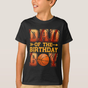 Camiseta Pai Bysketbyll Birthday Boy Family Byller B-day Pa
