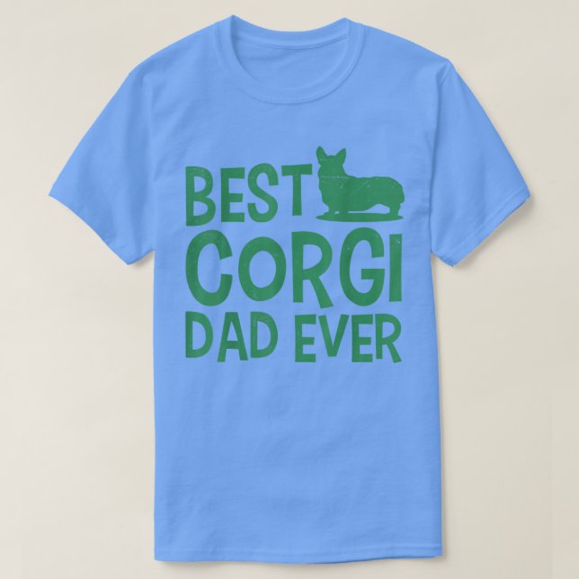 Camiseta Pai Cachorro Melhor Pai Corgi Nunca (Frente do Design)