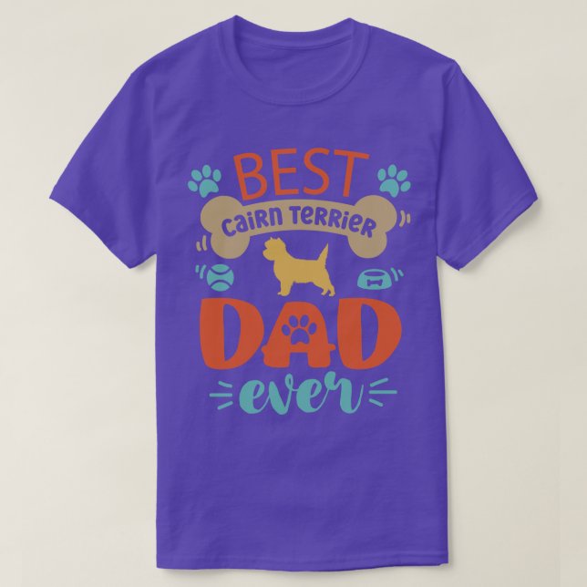 Camiseta Pai Cairn Terrier (Frente do Design)