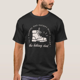 Camiseta Pai caminhante engraçado fazendo trilha o melhor p