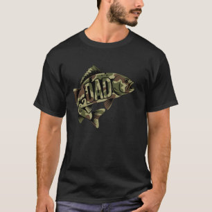 Camiseta Pai Camuflado Pescador de Robalo Dia dos Pais