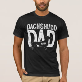 Camiseta Pai Cão Cachshund Pai
