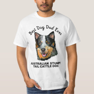 Camiseta Pai-cão-do-cão-rabo-estumago australiano