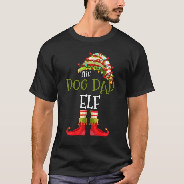 Camiseta Pai Cão Elf Grupo Correspondente Natal 2 (Frente)