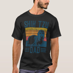 Camiseta Pai Cão Vintage Shih Tzu Pai