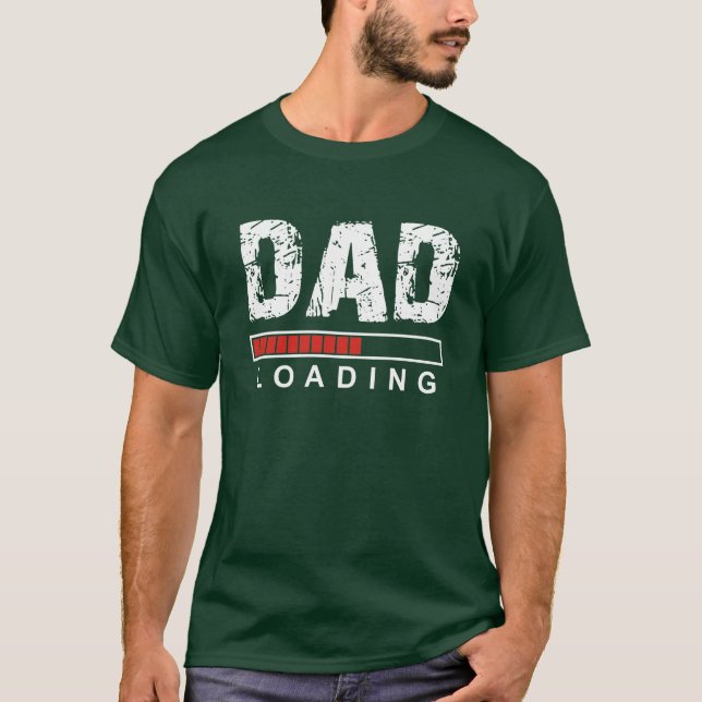 Camiseta Pai carregando uma saia verde engraçada para o pai (Frente)