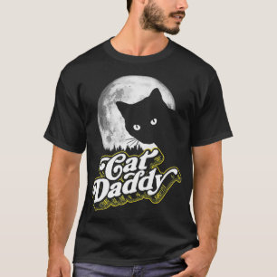 Camiseta Pai Cat Vintage Oitava Estilo Cat Retro Cheio Mo