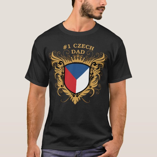 Camiseta Pai checo do número um (Frente)