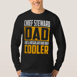 Camiseta Pai Chefe Comissário de Bordo Como um Pai Normal