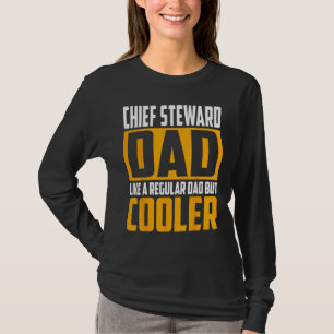Camiseta Pai Chefe de Comissários de Bordo Como um Pai No