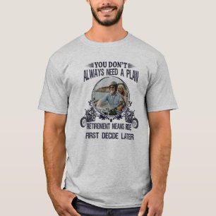 Camiseta Pai Ciclista Aposentado Imagem Personalizada