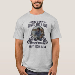 Camiseta Pai Ciclista Aposentado Imagem Personalizada