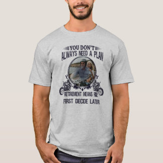 Camiseta Pai Ciclista Aposentado Imagem Personalizada