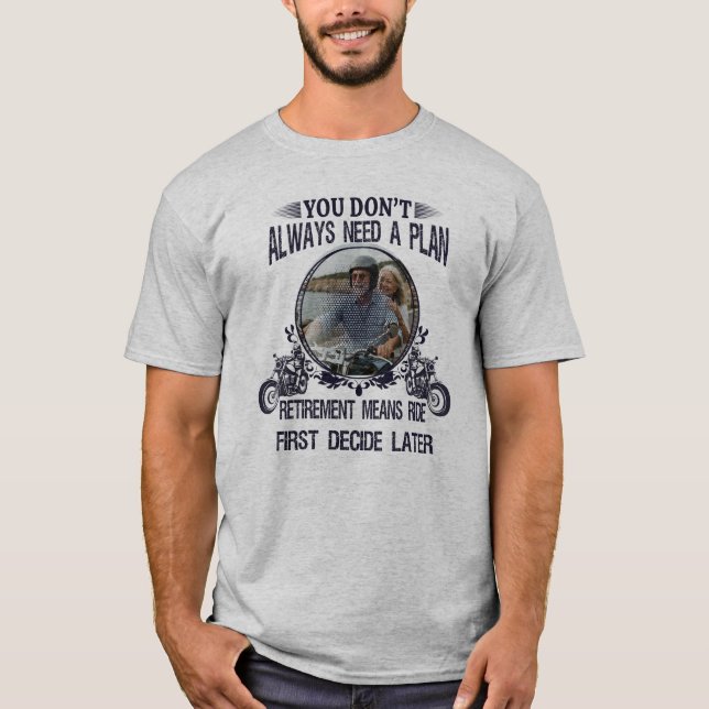 Camiseta Pai Ciclista Aposentado Imagem Personalizada (Frente)