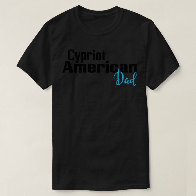 Camiseta Pai Cipriota Americano (Frente do Design)