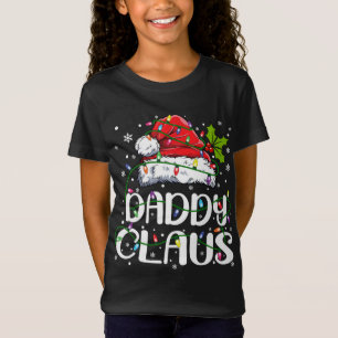Camiseta Pai Claus Christmas Lights Pajama Family Matchin