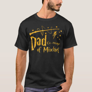 Camiseta Pai Co-Gerente de Travessuras Dia dos Pais Engraça