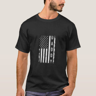 Camiseta Pai Com A Bandeira Americana