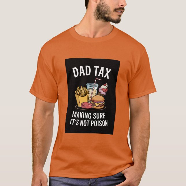Camiseta pai com certeza que não é veneno. (Frente)