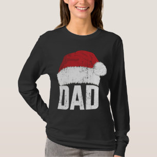 Camiseta Pai com o santa claus que corresponde ao natal fam