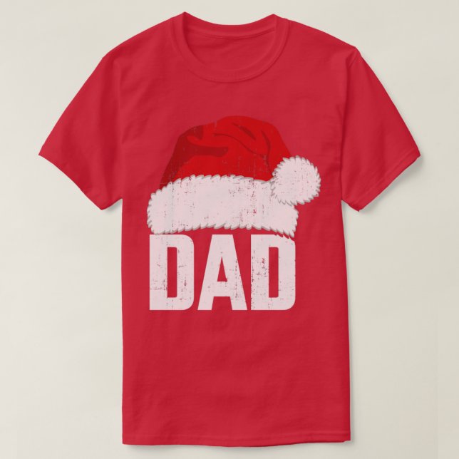 Camiseta Pai com o santa claus que corresponde ao natal fam (Frente do Design)
