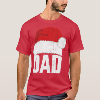 Camiseta Pai com o santa claus que corresponde ao natal fam
