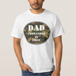 Camiseta Pai, Comandante do Pai Militar Chefe Camo