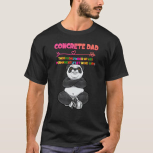 Camiseta Pai Concreto Completamente Misturado Humor Sarcást