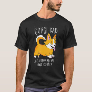 Camiseta Pai Corgi Cachorrinho Fofo