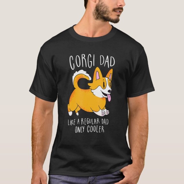 Camiseta Pai Corgi Cachorrinho Fofo (Frente)
