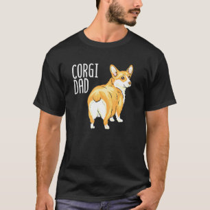 Camiseta Pai Corgi Cachorro Fofo Dono de Animal Adote Resga