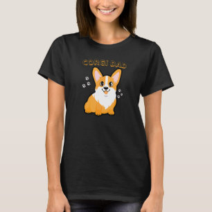 Camiseta Pai Corgi   Cão Corgi e Cachorrinho